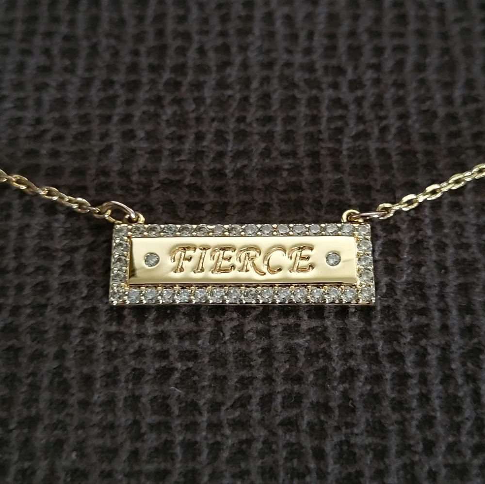 Lulu DK "Fierce"💪 Stationary Bar Necklace - NWOT - Picture 3 of 15